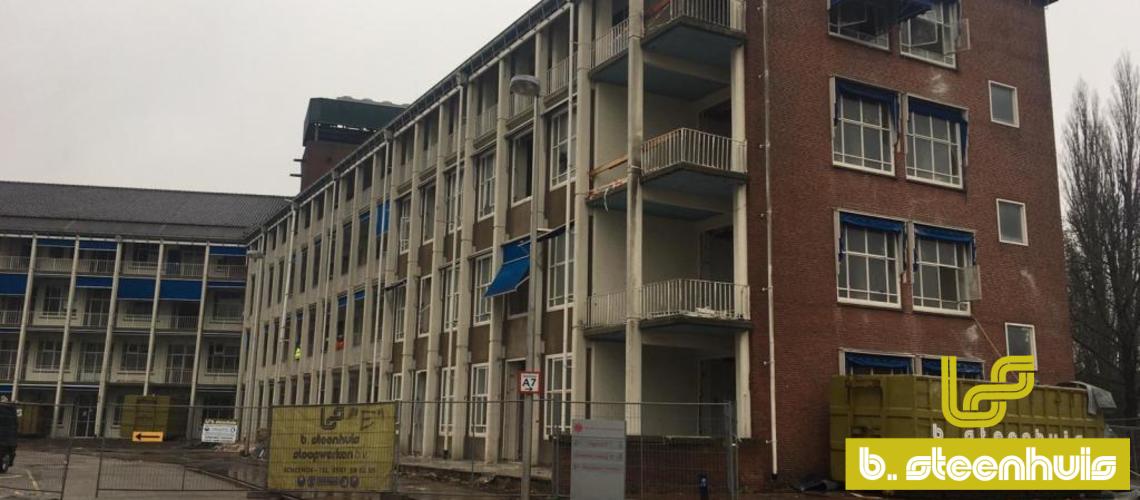 Sloop delen van Triadegebouw UMCG ziekenhuis Groningen
